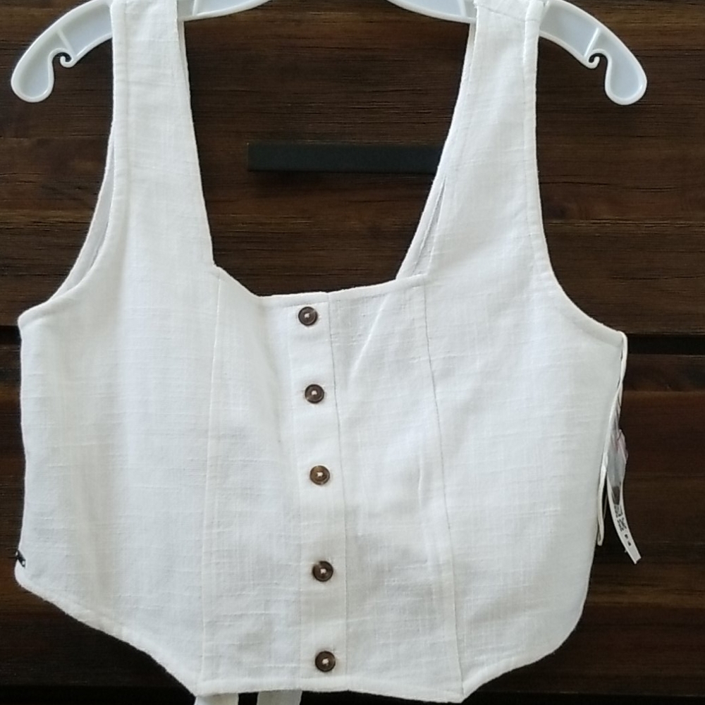 Brand new Billabong top with tie in back